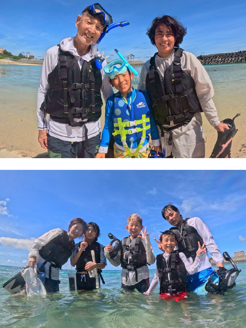 １組貸切！ウミガメサンゴ礁シュノーケリング
